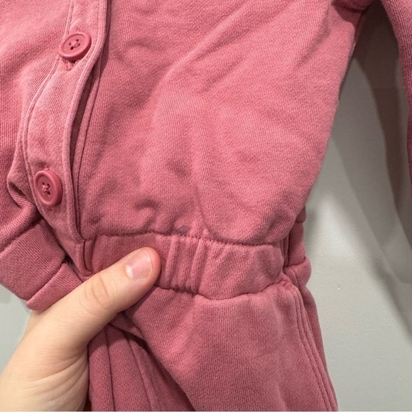 Crewcuts Girls’ French Terry Jumpsuit Pink Size 5 - Picture 5 of 8